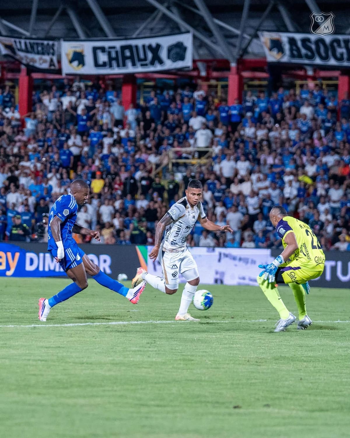 Millonarios venció a Llaneros en Villavicencio, en un partido marcado por la polémica arbitral. Foto: Millonarios.
