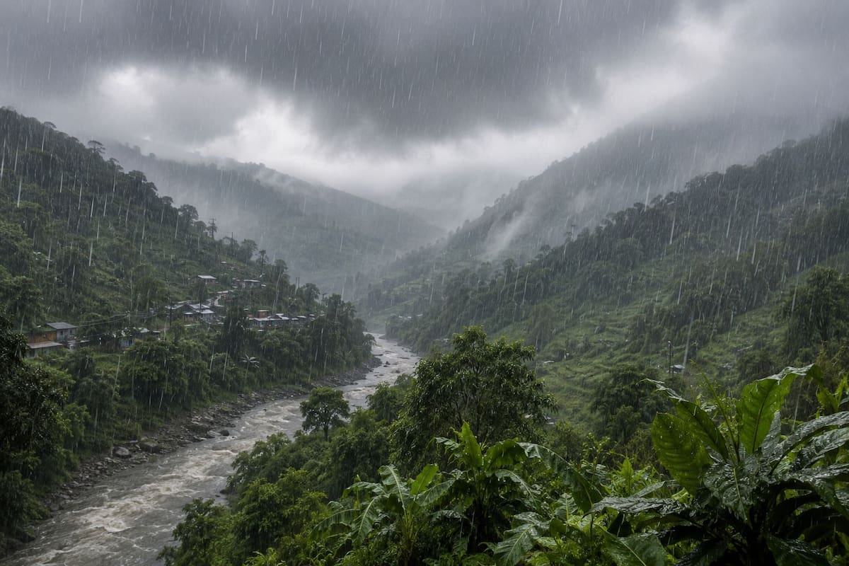 Fuertes lluvias y alta nubosidad marcarán esta semana en varias regiones de Colombia, según el más reciente pronóstico del Ideam.
Foto generada con IA exclusivamente para esta nota