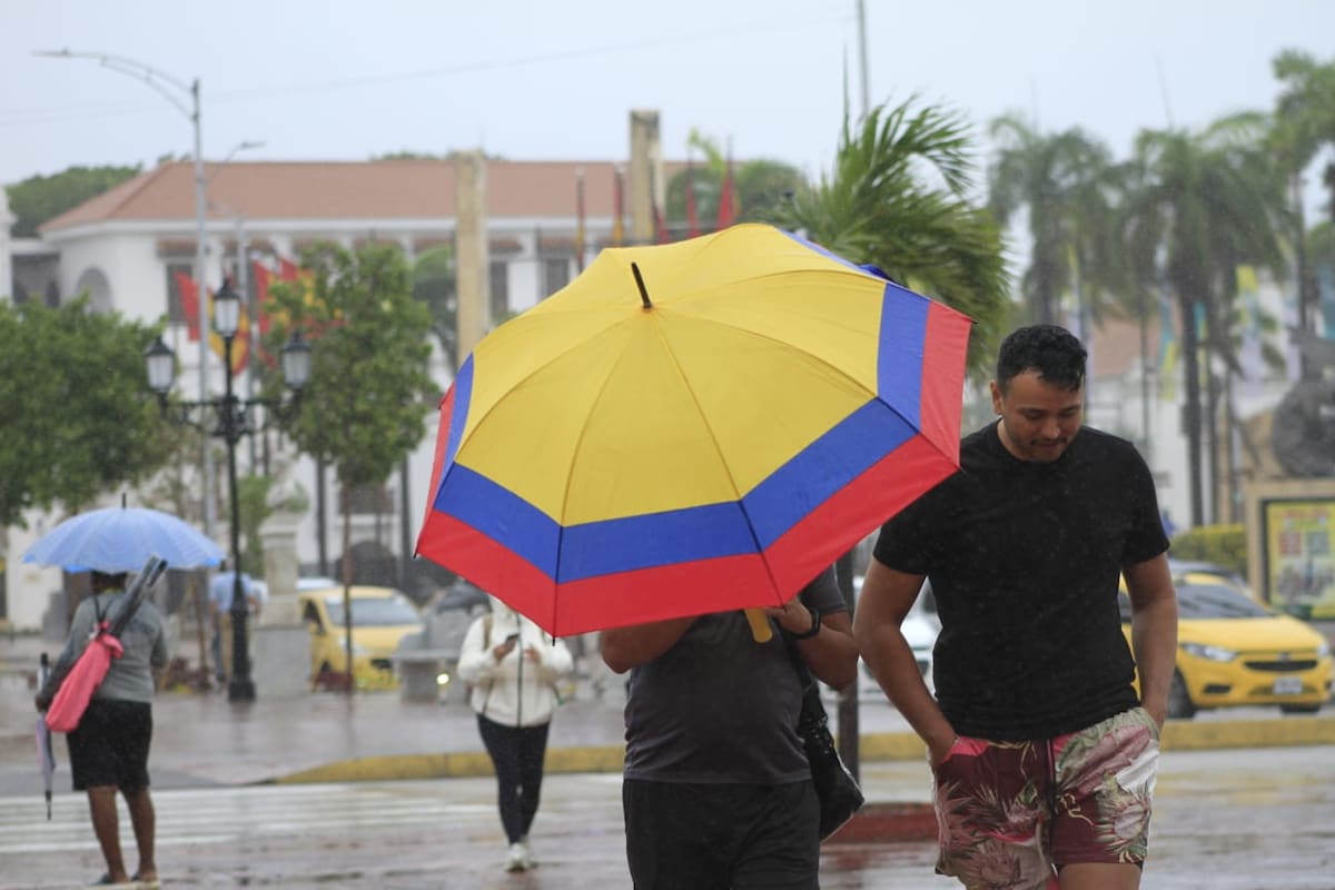 Lluvias caen en Cartagena. // Julio Castaño - El Universal