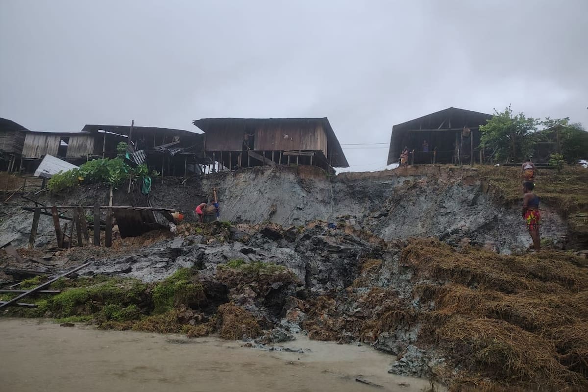El Chocó no tiene tregua tras el devastador terremoto y las fuertes lluvias Foto: X - Gob. Chocó