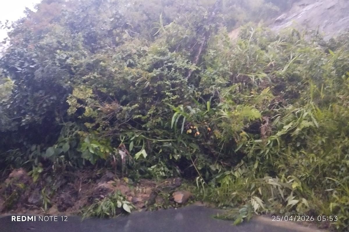 Deslizamiento en La Paz por fuertes lluvias.