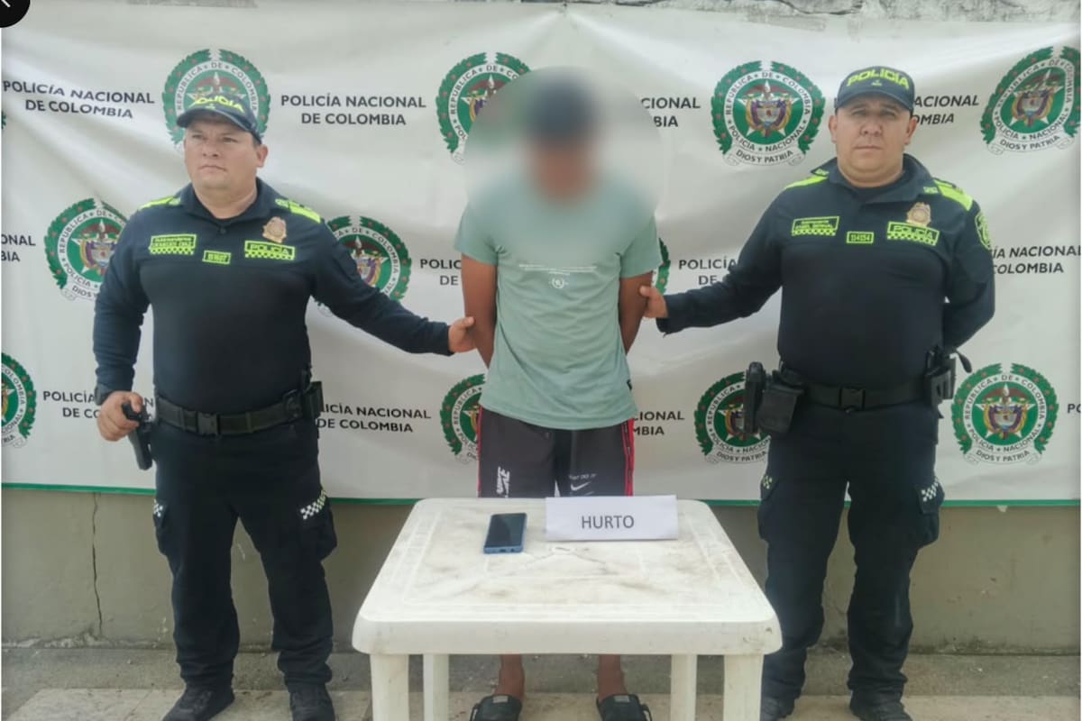 Lo capturaron tres veces en menos de una semana: terminó en la cárcel por hurtar un celular en Santander
