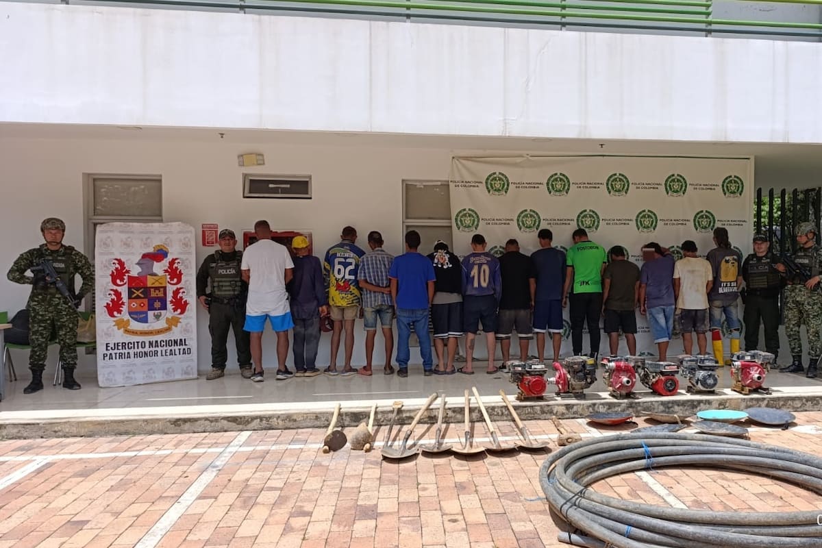 Los capturados fueron sorprendidos en un área de propiedad de la Cdmb, en jurisdicción de Girón.