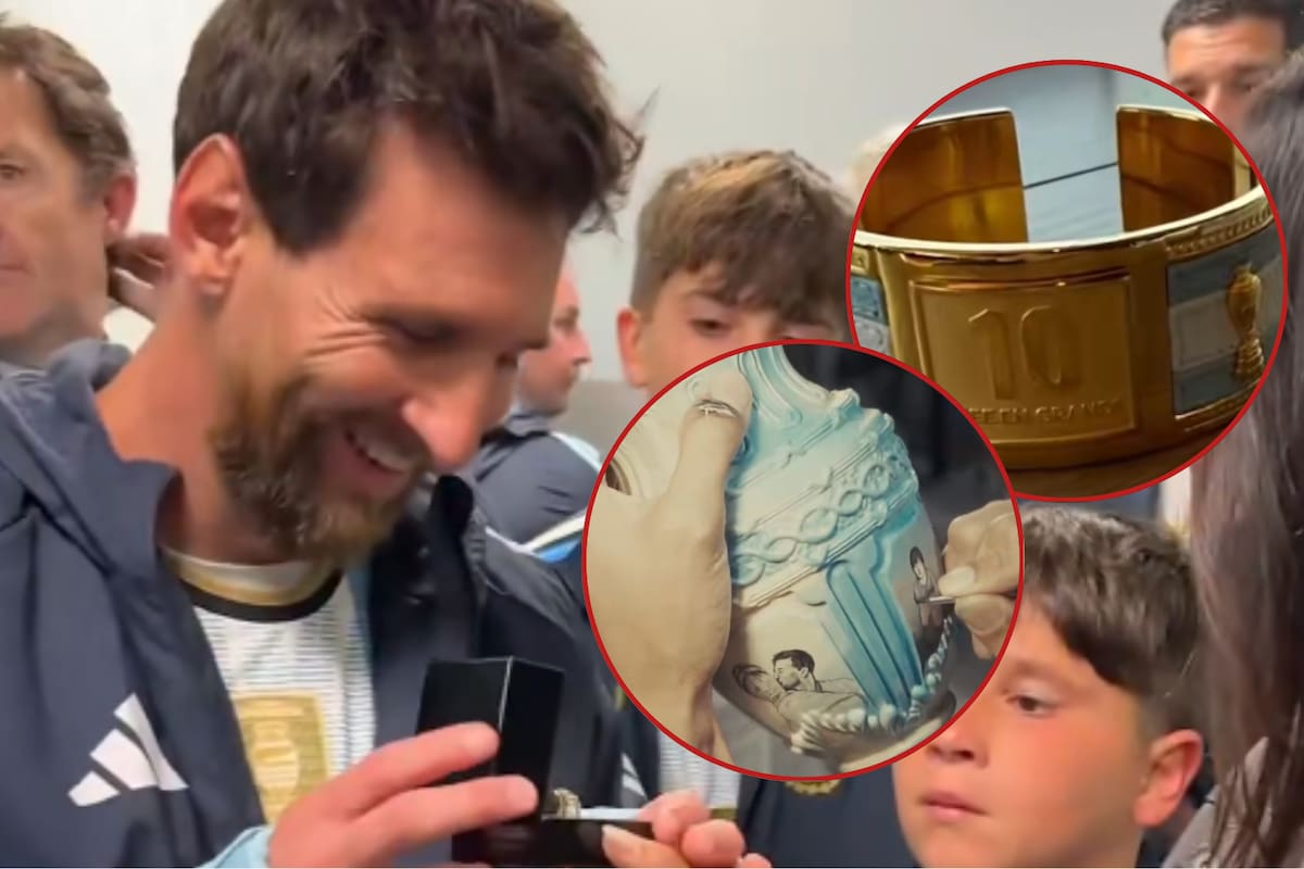 Los increíbles regalos que recibió Messi de la Conmebol: hubo uno para Antonela y otro que sorprendió al ‘10′. Foto: Capturas de pantalla