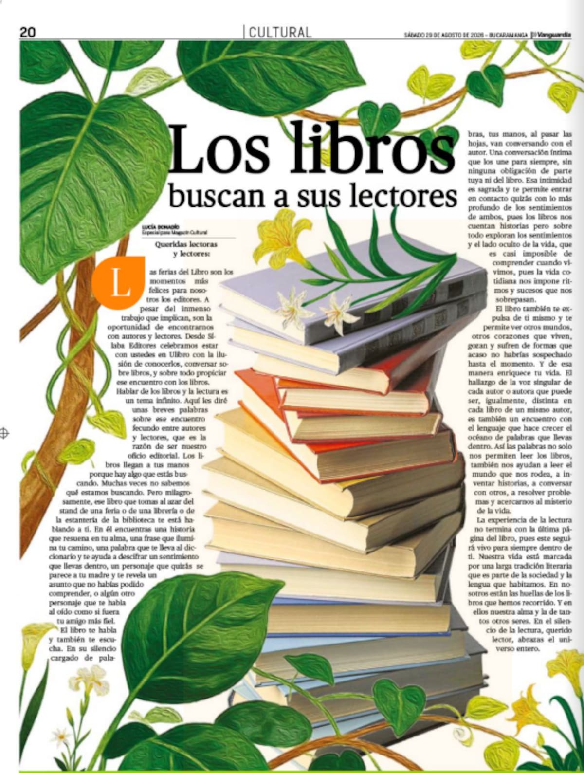 Edición impresa del Magazín Cultural de Vanguardia /VANGUARDIA