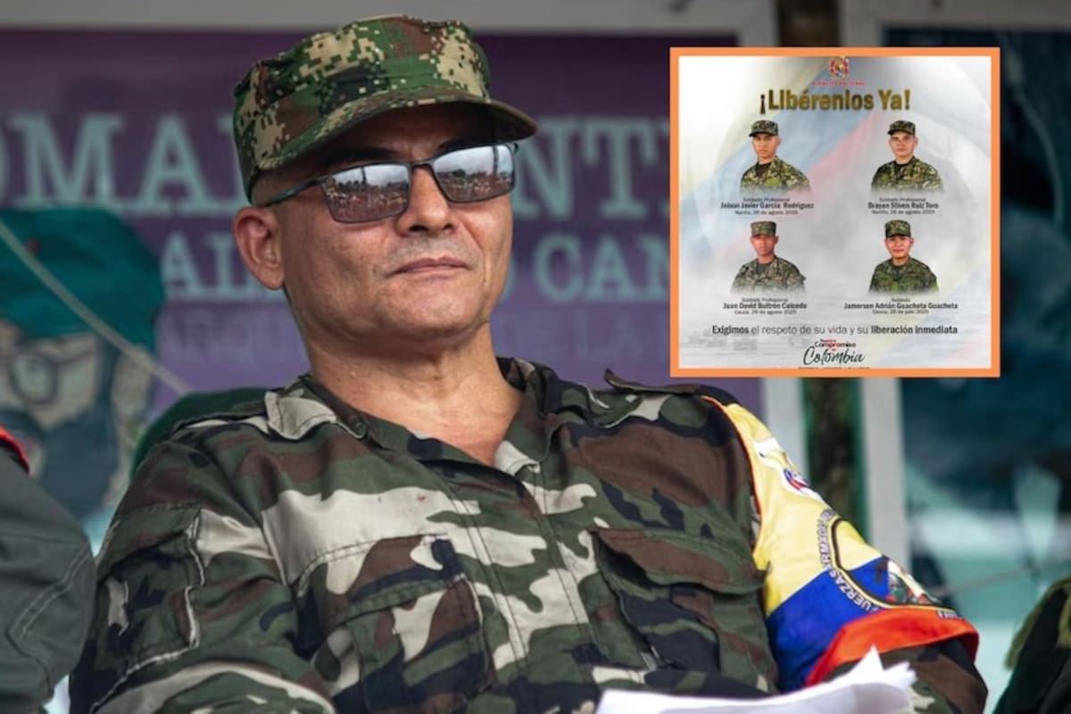 Los uniformados secuestrados están en poder de las disidencias al mando de Iván Mordisco - crédito Colprensa / Ejército Nacional