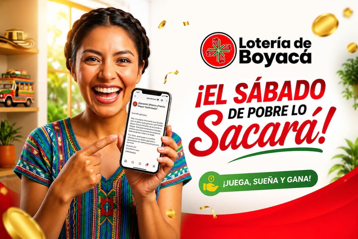 Lotería de Boyacá: resultado del sorteo de este sábado.