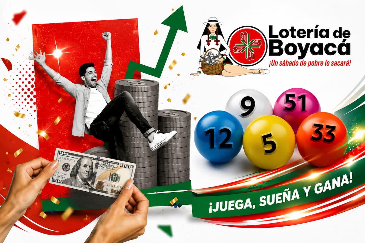 Sorteo de este sábado de la Lotería de Boyacá.