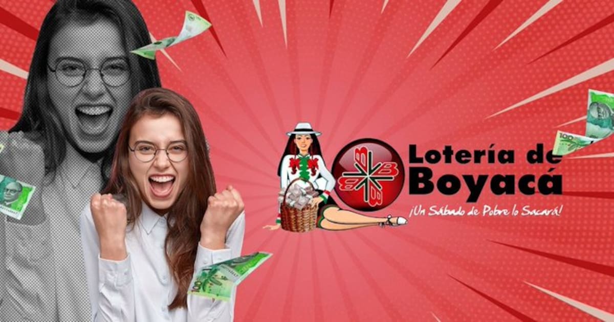 Último resultado de la Lotería de Boyacá hoy sábado.