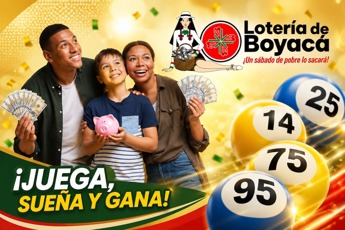 Sorteo de este sábado de la Lotería de Boyacá.