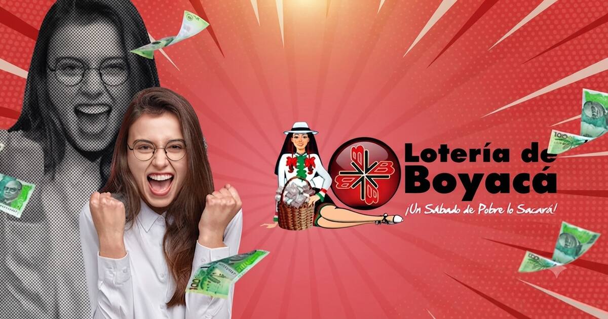 Los números ganadores del sorteo de hoy de la Lotería de Boyacá.