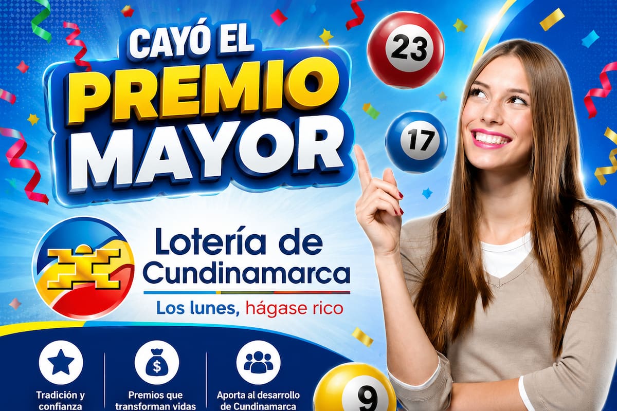 Sorteo de hoy de la Lotería de Cundinamarca.