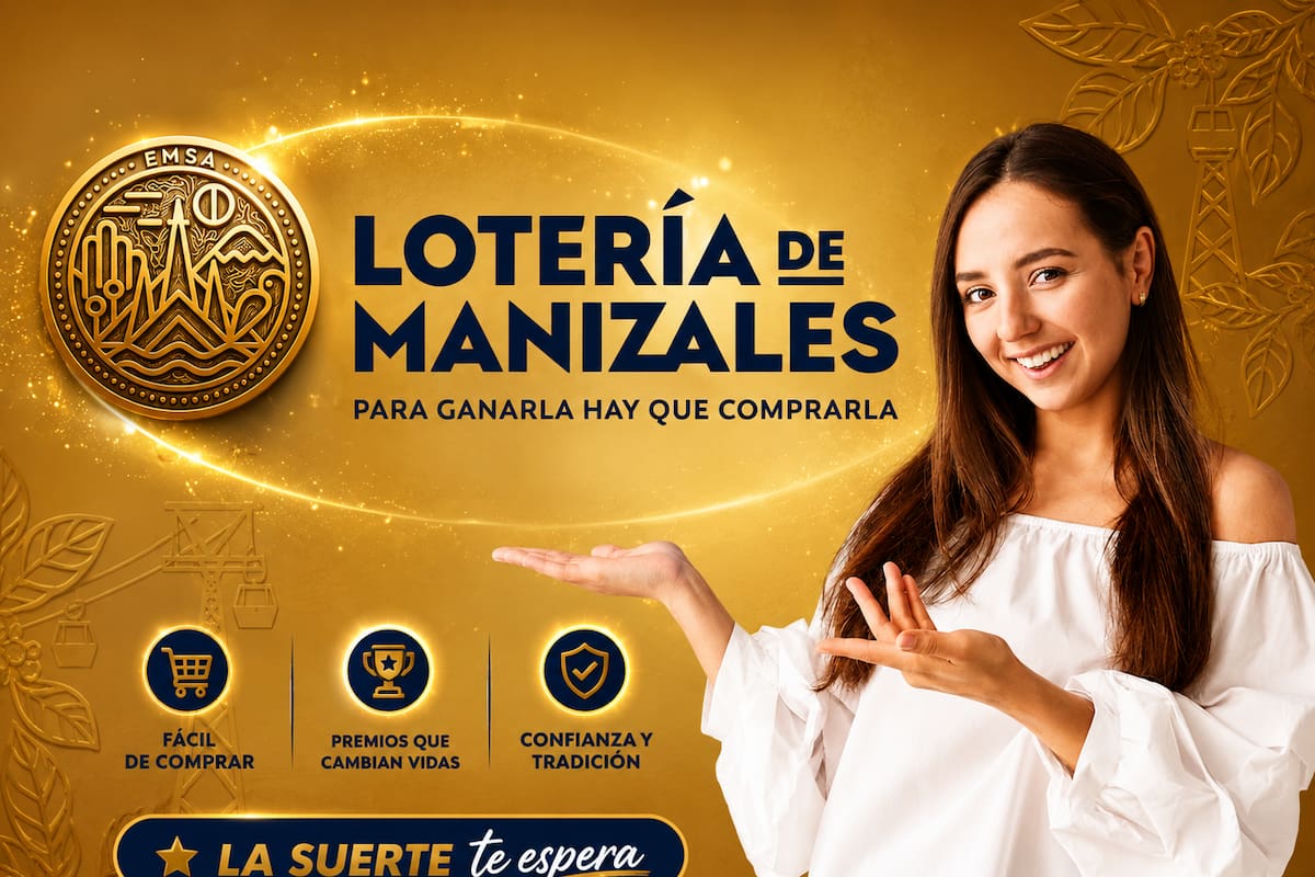 Sorteo de hoy de la Lotería de Manizales.