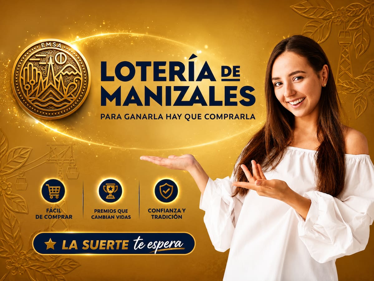 Sorteo de hoy de la Lotería de Manizales.