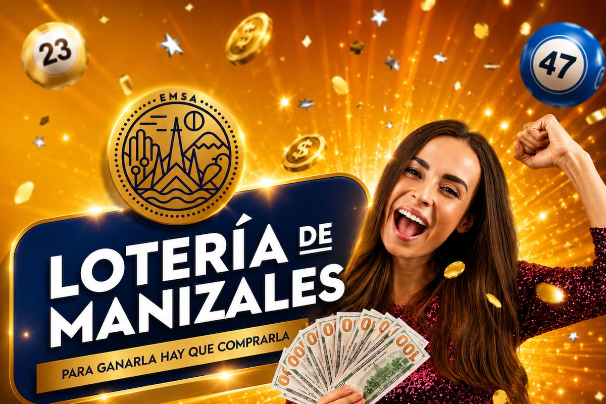 Sorteo de hoy de la Lotería de Manizales.