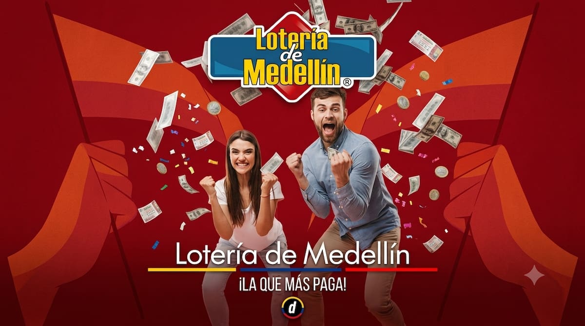 Sorteo de hoy de la Lotería de Medellín.