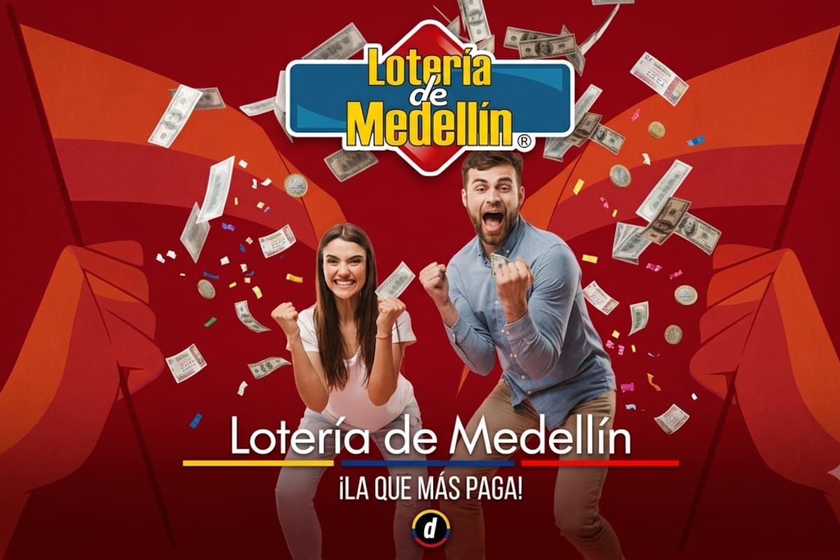 Sorteo de hoy de la Lotería de Medellín.