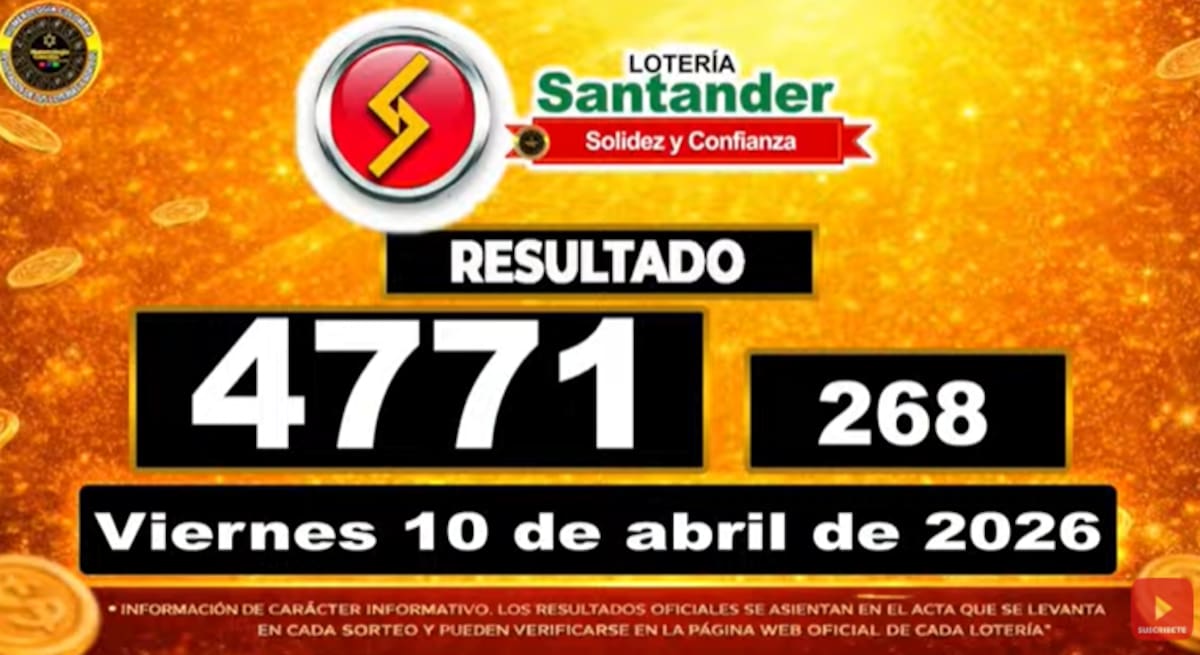 Lotería de Santander. // Foto: captura de pantalla