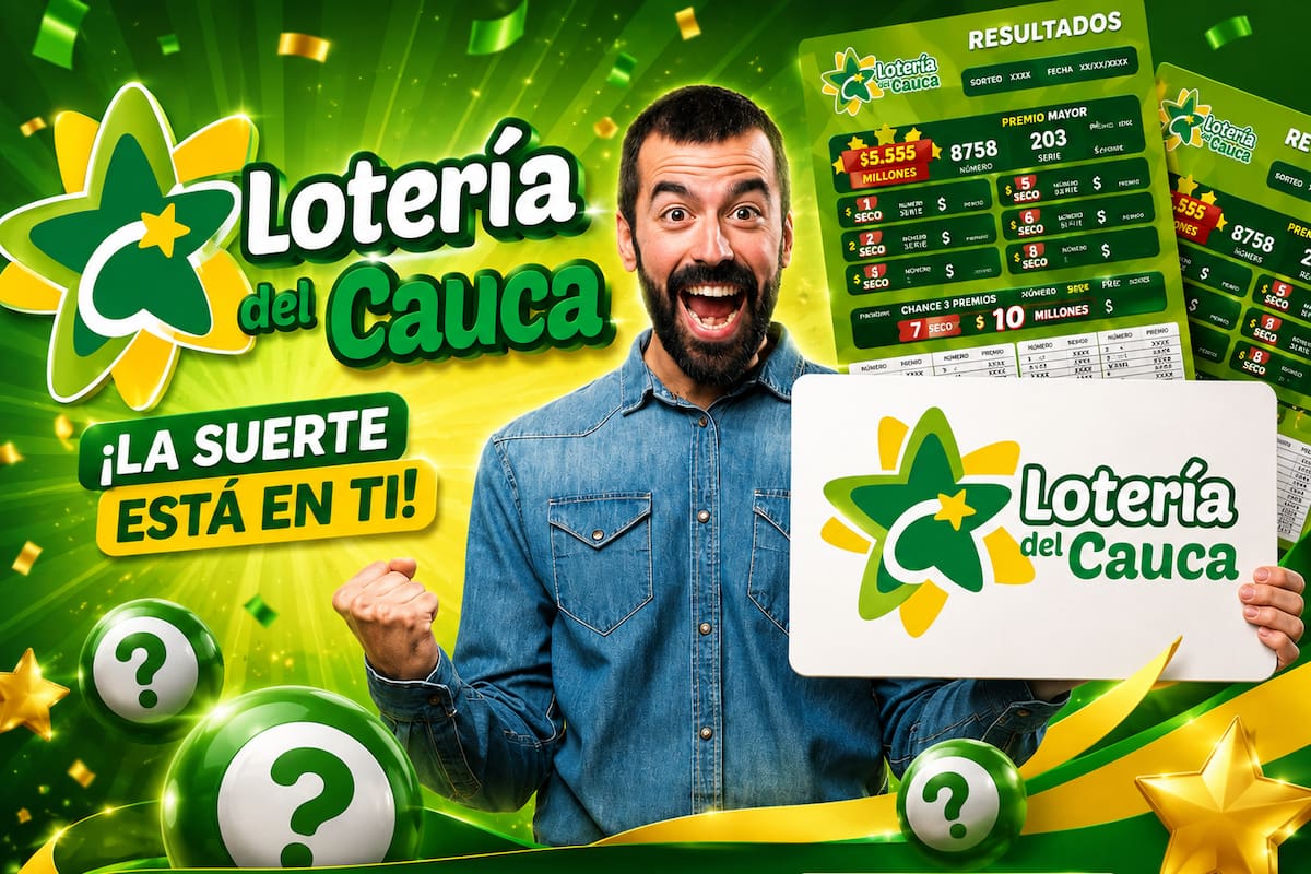 Sorteo del premio mayor y premios secos de la Lotería del Cauca.