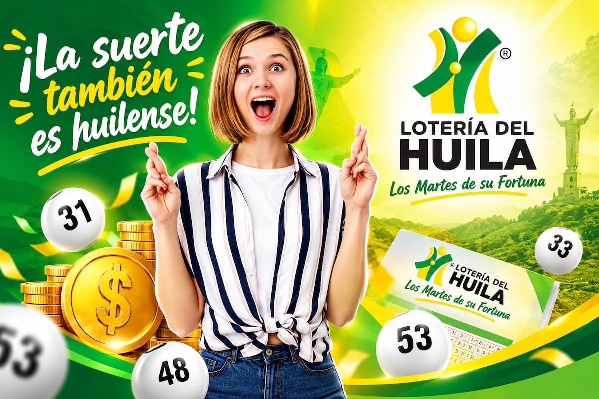 Lotería del Huila: resultados del sorteo del premio mayor y secos del martes 20 de octubre de 2026.