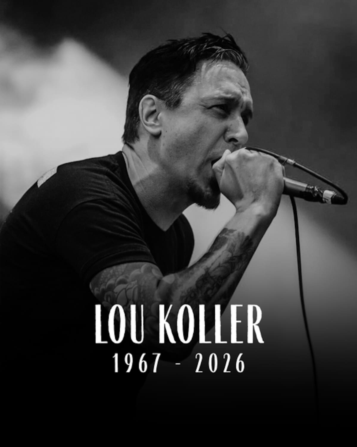 Lou Koller, cantante y fundador de la banda de hardcore punk Sick of It All, ha fallecido.