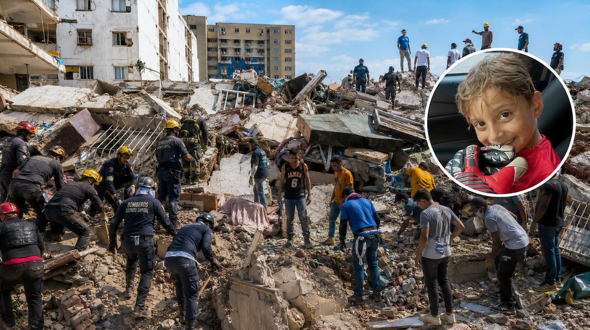 La búsqueda de Lucas Gámez Martínez, el niño argentino de 8 años desaparecido tras el devastador terremoto que sacudió Venezuela, atraviesa horas decisivas.