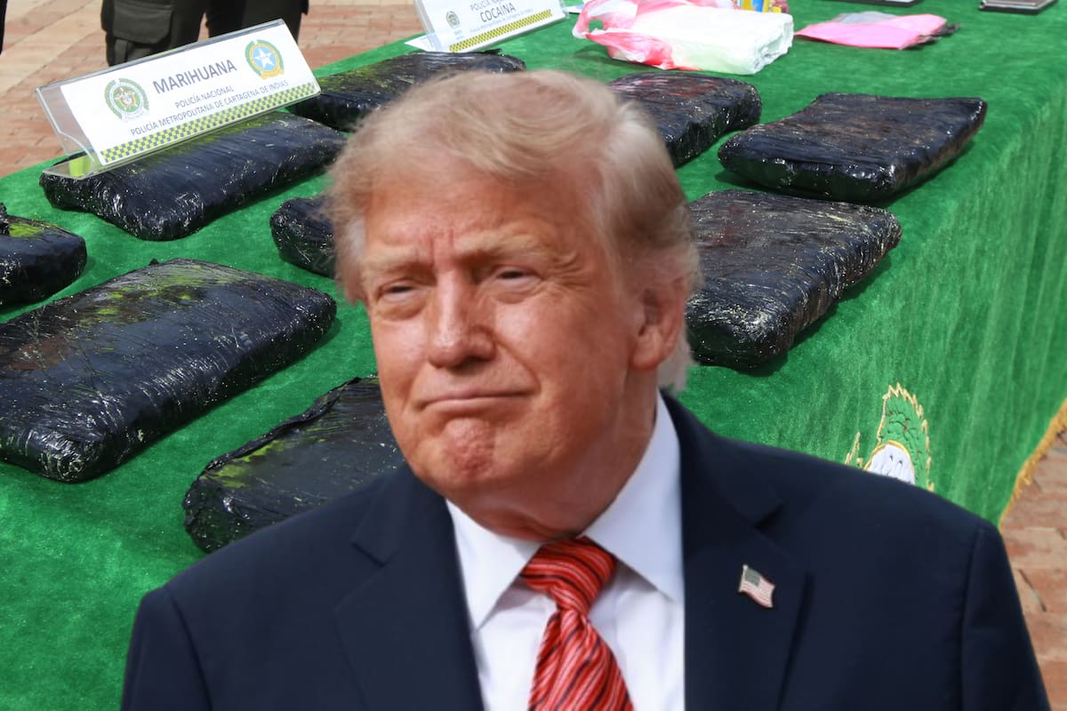 Imagen de referencia de la lucha antidrogas en Colombia, el presidente de Estados Unidos, Donald Trump, mantiene descertificación. // Foto: El Universal - EFE.