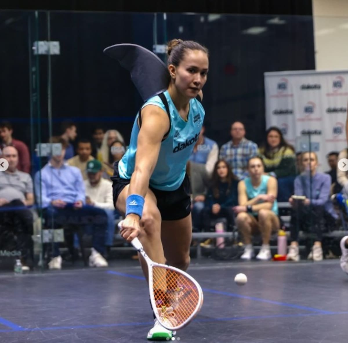 Lucía Bautista es la principal carta del squash femenino de Colombia. Foto: Instagram de Lucía Bautista.