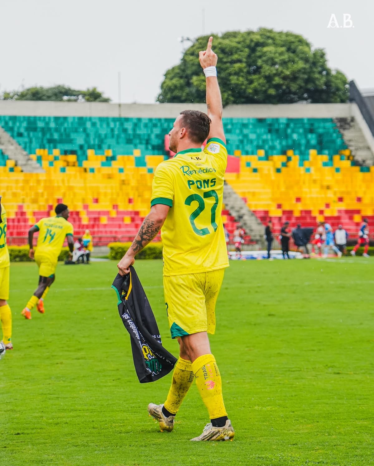 Luciano Pons vive en Atlético Bucaramanga quizá su mejor momento como futbolista profesional. Foto: cortesía Atlético Bucaramanga.