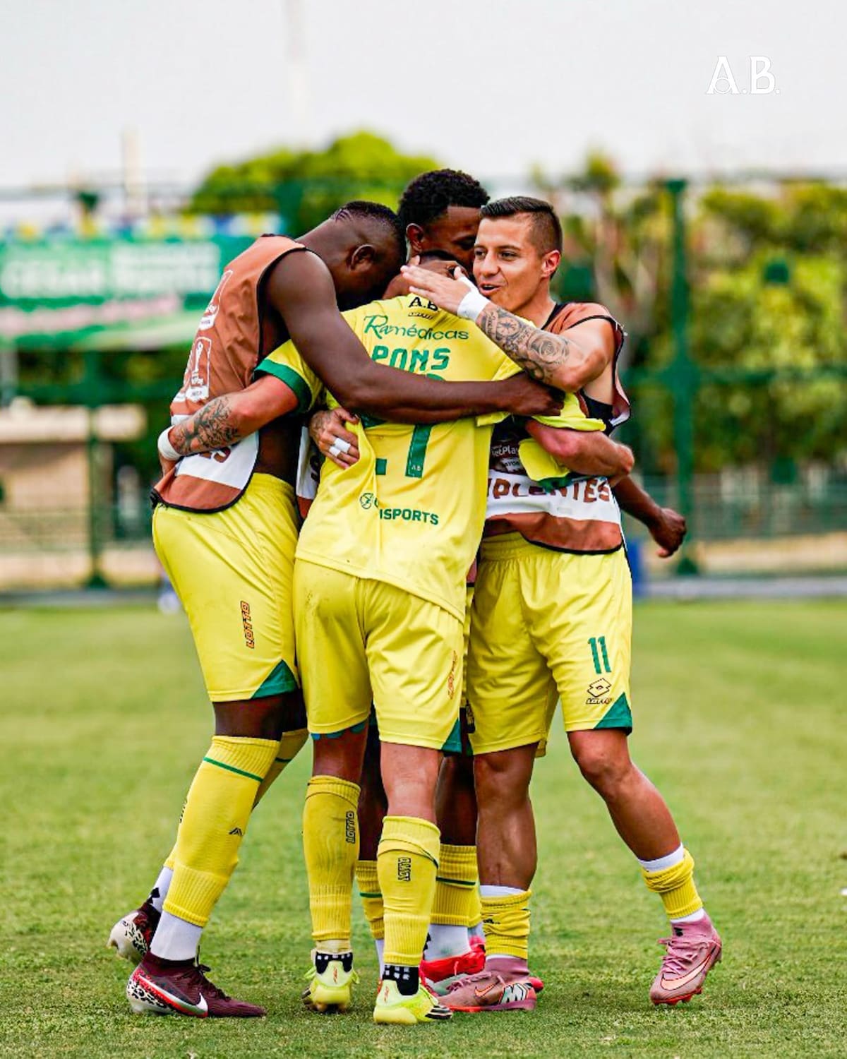 Luciano Pons marcó en el partido entre Atlético Bucaramanga y Alianza. Foto: Atlético Bucaramanga