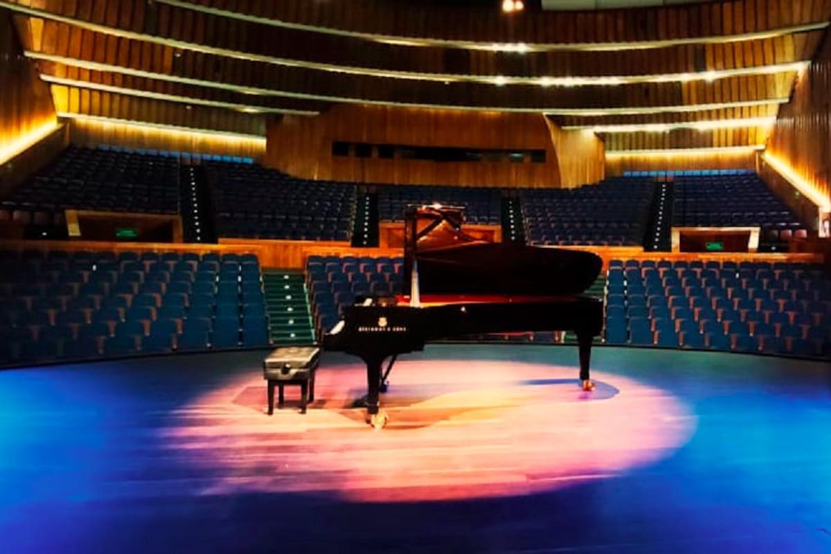 Pese a realizarse de forma virtual, el Auditorio Luis A. Calvo de la UIS sigue siendo la casa del Festival Internacional de Piano. Foto: suministrada / VANGUARDIA