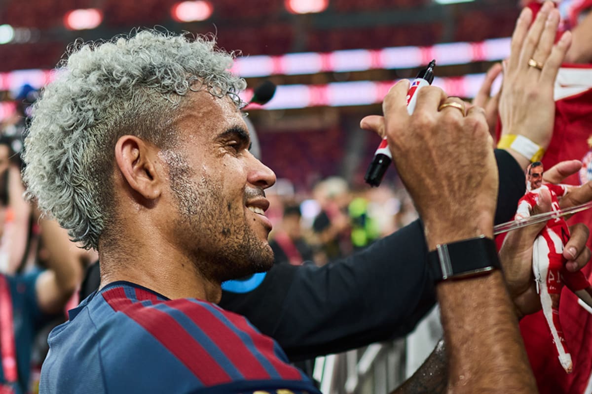 Luis Díaz, la gran sensación del Bayern Múnich en Asia antes del duelo con Aston Villa. /FOTO: Bayern Múnich