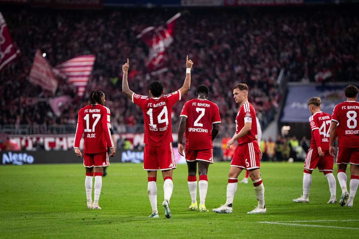 Luis Díaz marcó tres goles en la goleada del Bayern Múnich frente al RB Leipzig. /FOTO: Bayern Múnich
