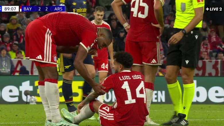 ¿Se lesionó Luis Díaz?: esto se sabe luego de su salida en el partido de la Champions ante Arsenal
