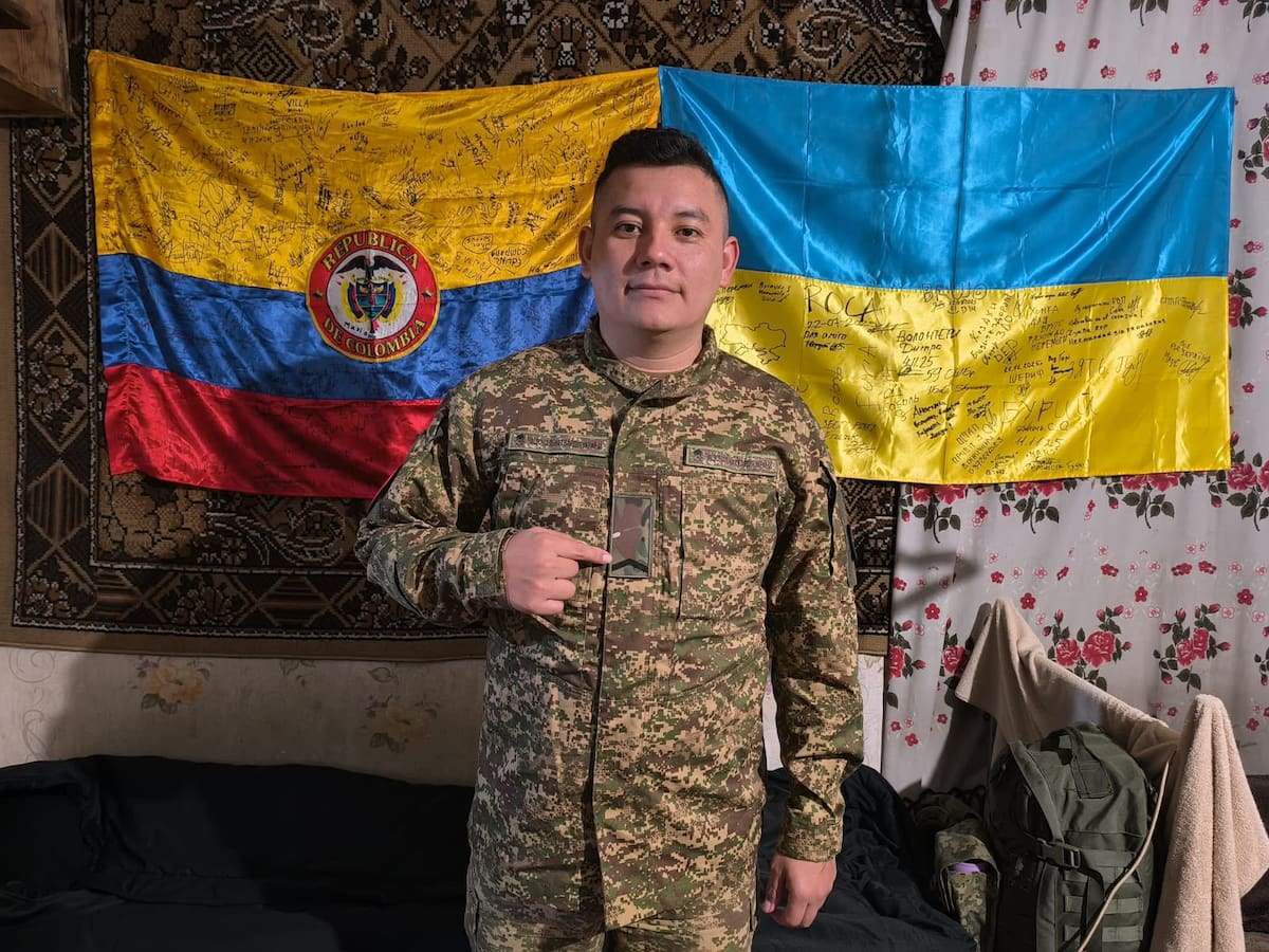 Luis Gómez, el colombiano que dejó a su familia para combatir en la guerra de Ucrania.