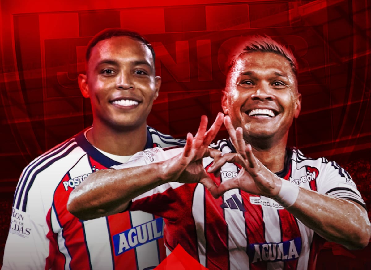 Los Jugadores Teófilo Gutiérrez y Luis Fernando Muriel hacen parte de la lista de convocados por Junior para el partido de este domingo frente te al Deportes Tolima por la Liga BetPlay Dimayor.//Cortesía JuniorClubSA.