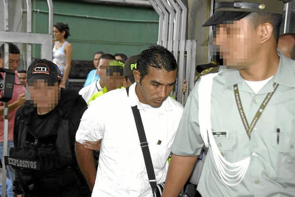 Luis Ramírez Maestre, el Asesino de la Soga, luego de ser capturado. (Foto: Édgar Pernett/VANGUARDIA LIBERAL)