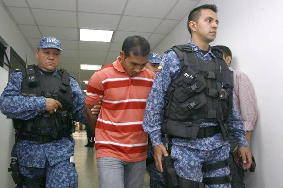 Luis Ramírez Maestre, el Asesino de la Soga, luego de ser capturado (Foto: César Flórez/VANGUARDIA LIBERAL )