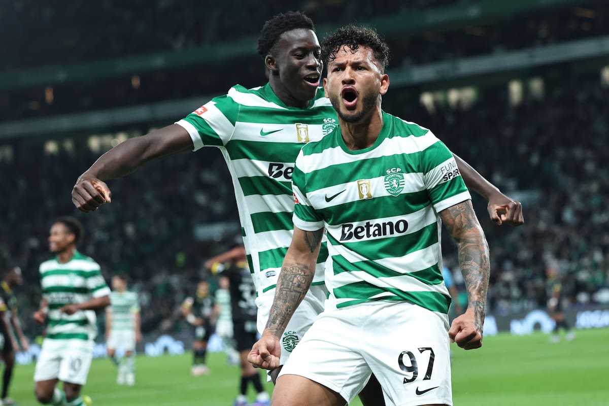 Luis Suárez metió un golazo en el empate del Sporting Lisboa en Portugal. //Foto, EFE: ANTONIO COTRIM
