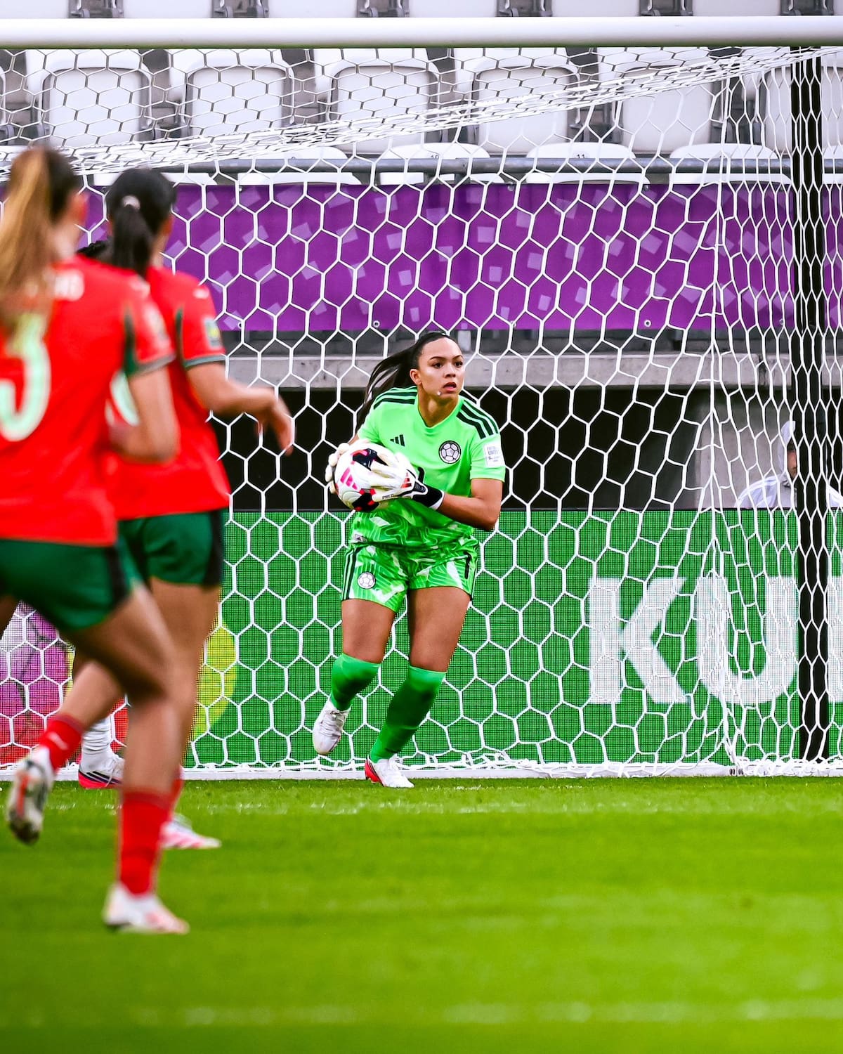 La selección Colombia Femenina Sub-20, que tiene como arquera a Luisa Agudelo, cierra la fase de grupos del Mundial ante Corea del Norte. Foto: FCF.