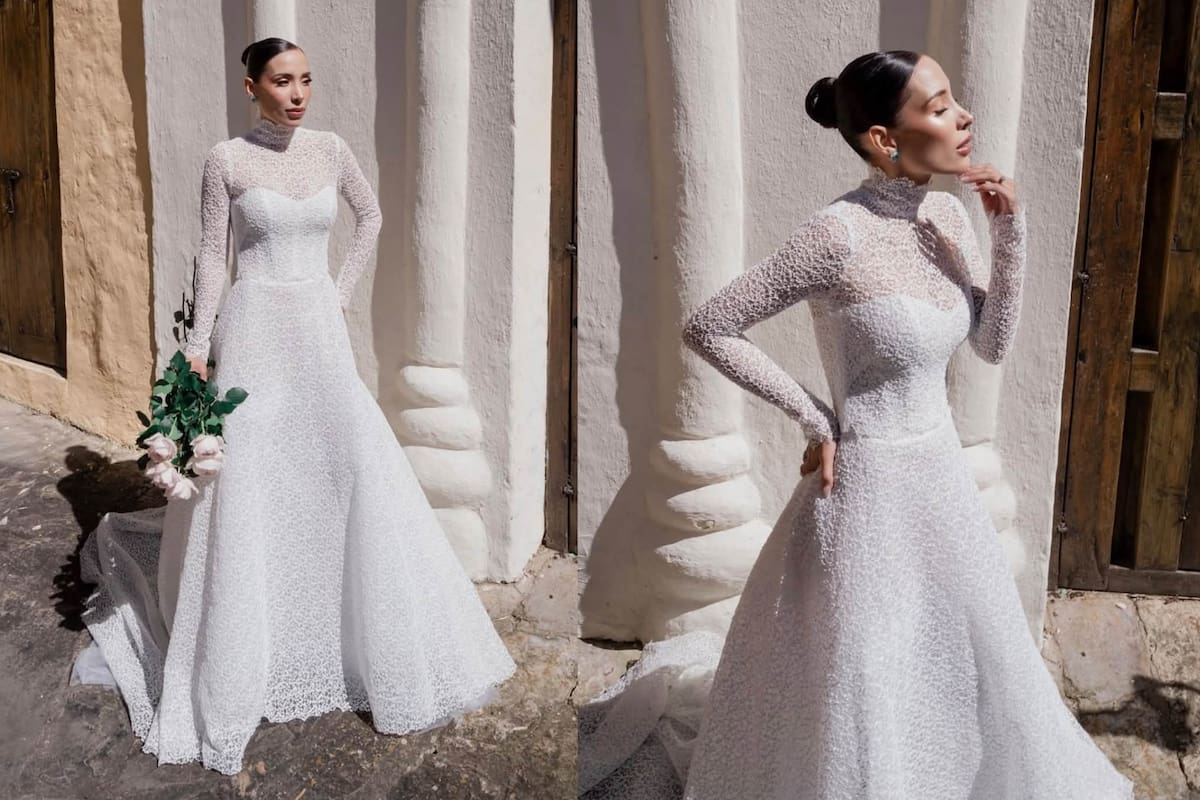 Luisa Fernanda W con su vestido de novia. Foto: Instagram / Luisa Fernanda W