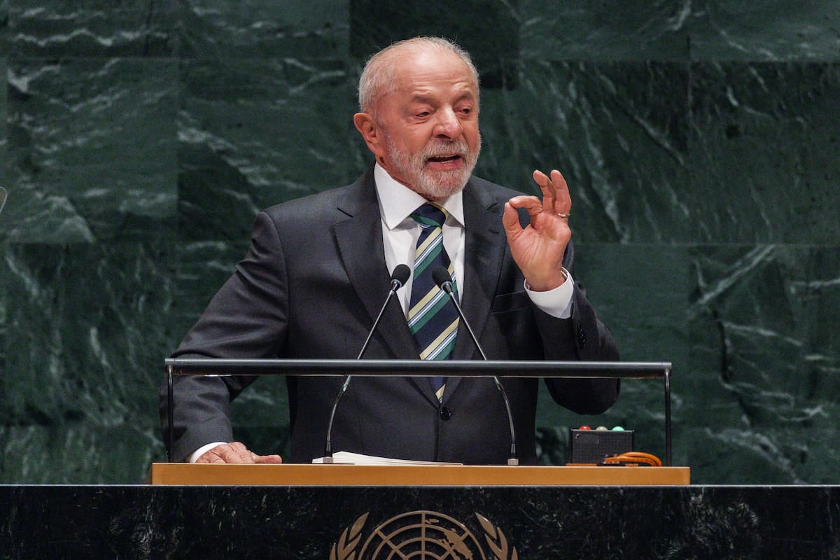 El presidente de Brasil, Luiz Inácio Lula da Silva, habla durante el Debate General del 81.º período de sesiones de la Asamblea General de las Naciones Unidas (ONU), en la sede de las Naciones Unidas en Nueva York. //EFE - OLGA FEDOROVA.