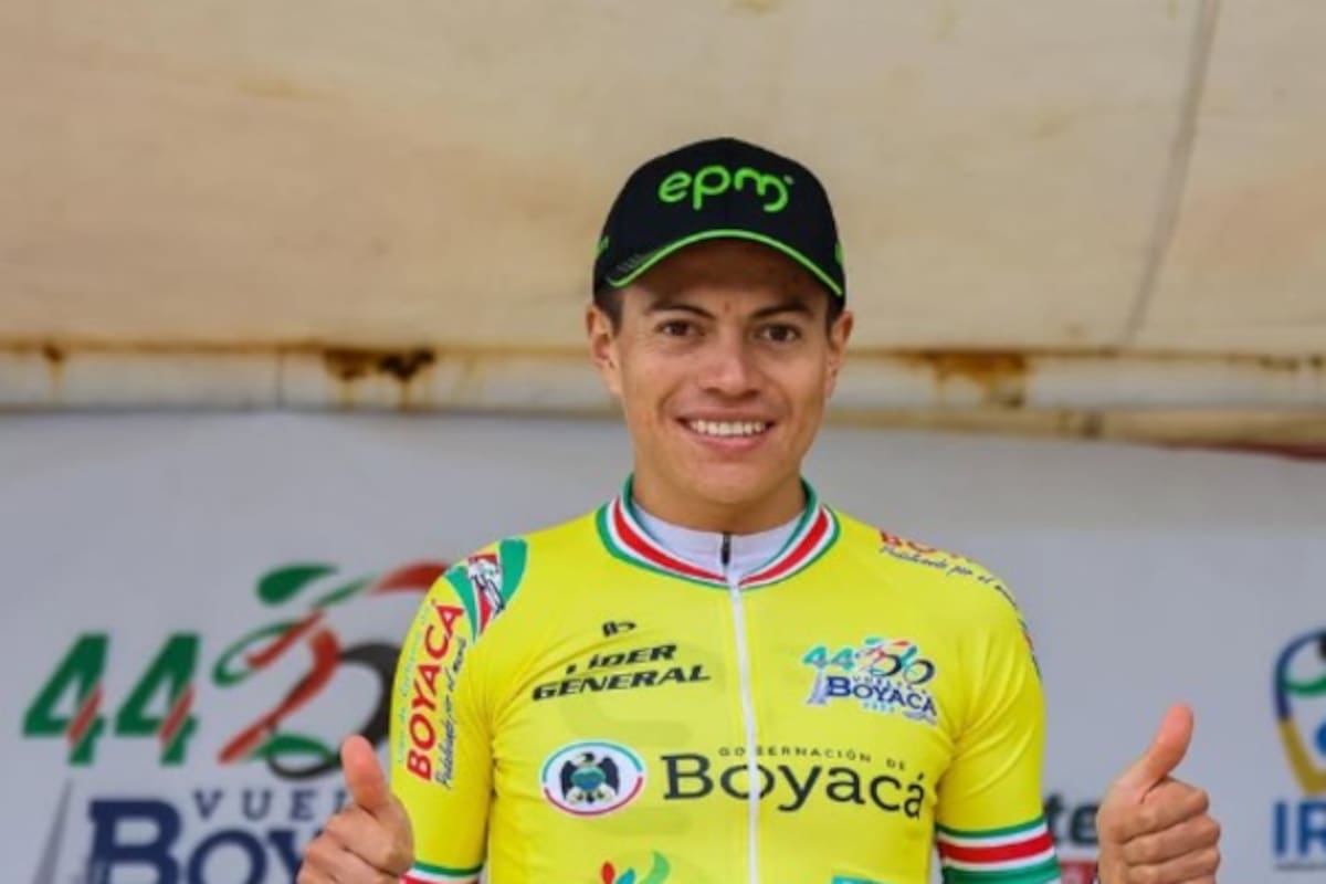 Luto en el ciclismo: muere el boyacense Cristian Camilo Muñoz del NU Colombia tras complicaciones en Europa. Foto: Redes sociales.