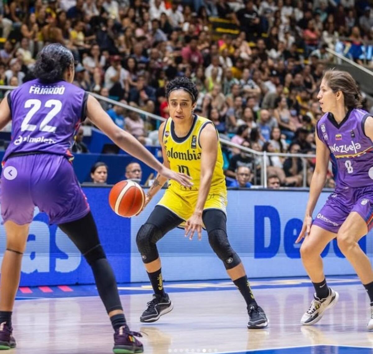 Mabel Martínez es una de las referentes de la selección Colombia de baloncesto femenino. Foto: Instagram de Mabel.