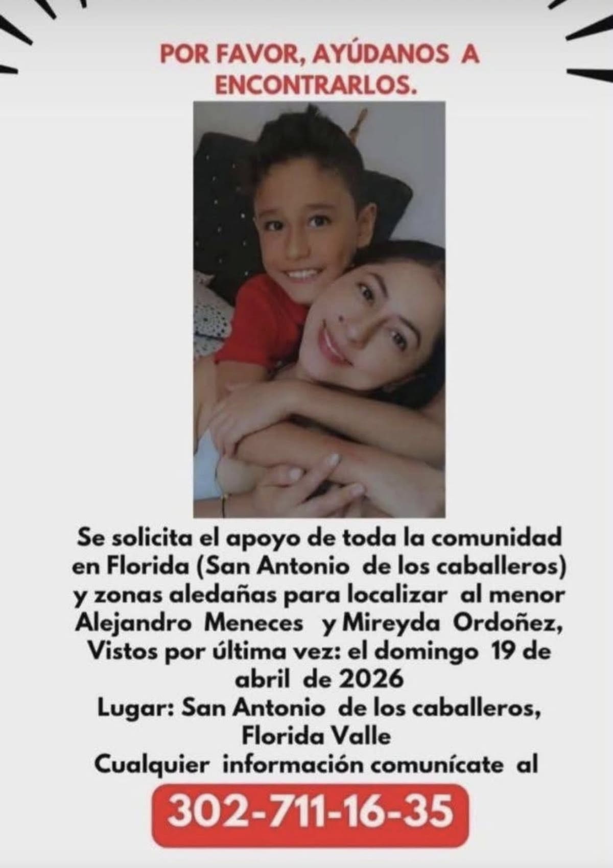 Mireyda Ordóñez Ortiz y su hijo permanecían desaparecidos desde el 19 de abril.
Foto: redes sociales.