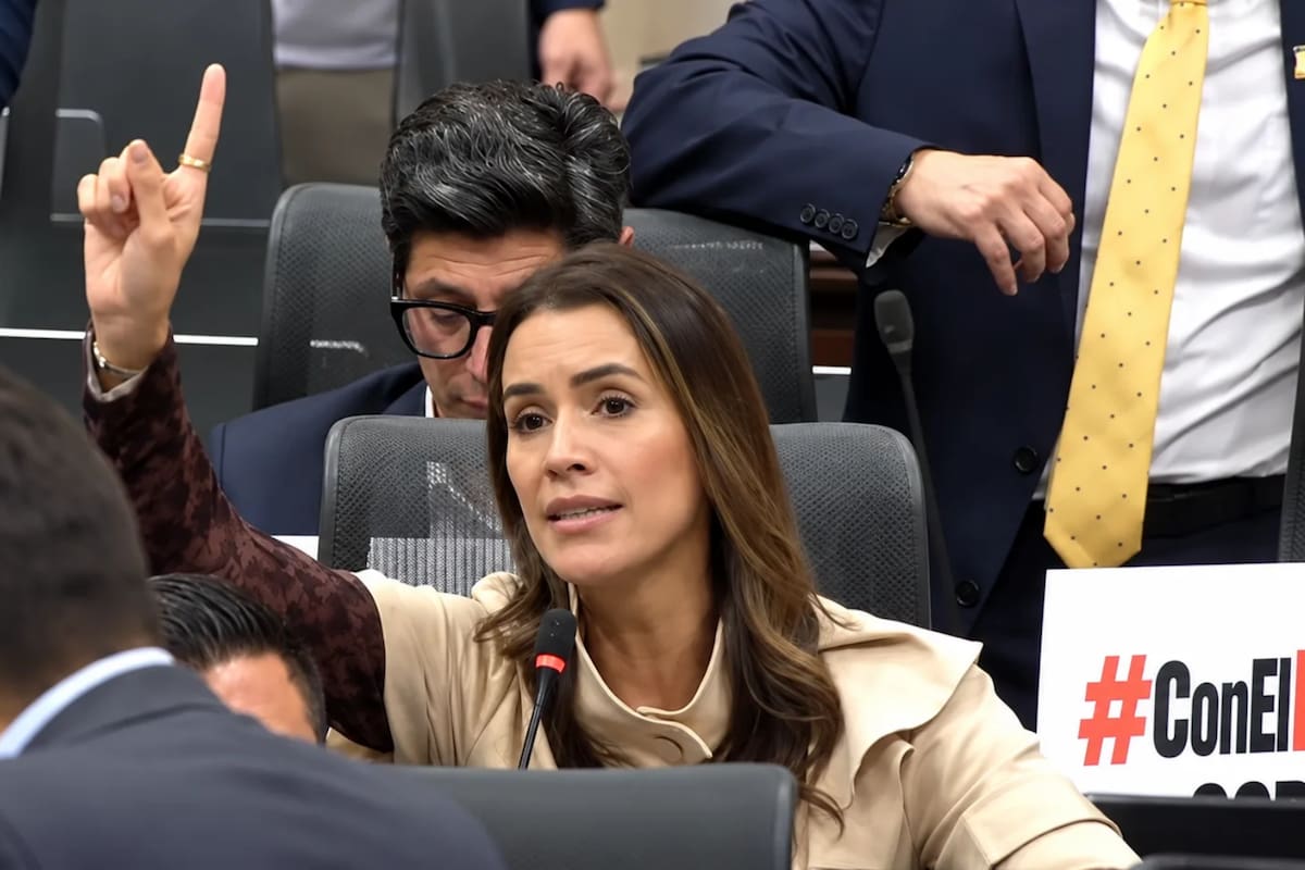Mafe Carrascal habló sobre las miradas que recibe en el Congreso. Foto: captura de pantalla
