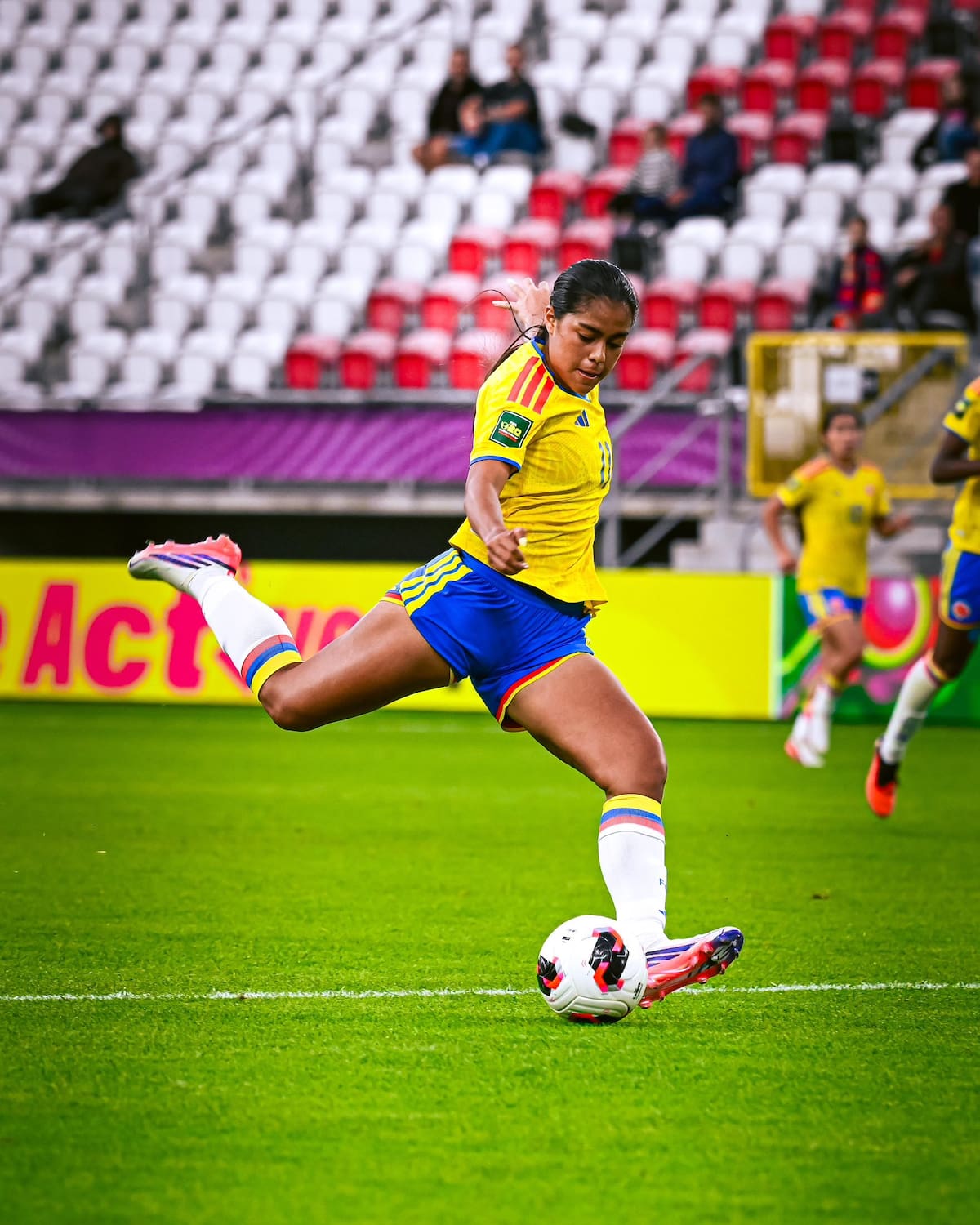 La selección Colombia Femenina Sub-20, con Maithé López como referente, cierra la fase de grupos del Mundial ante Corea del Norte. Foto: FCF.