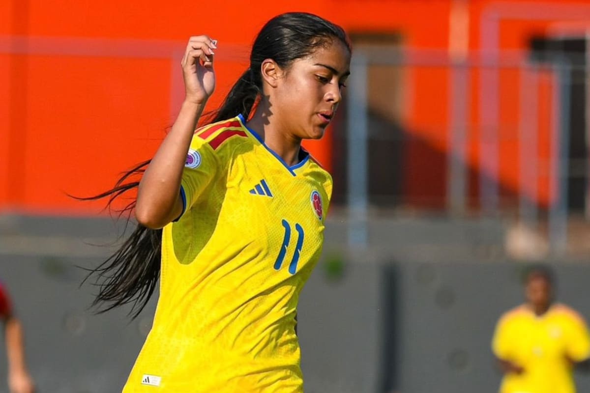 La selección Colombia femenina Sub-20 superó 1-0 a Venezuela con gol de la santandereana Maithé López, en el Sudamericano Sub-20. Foto: FCF.