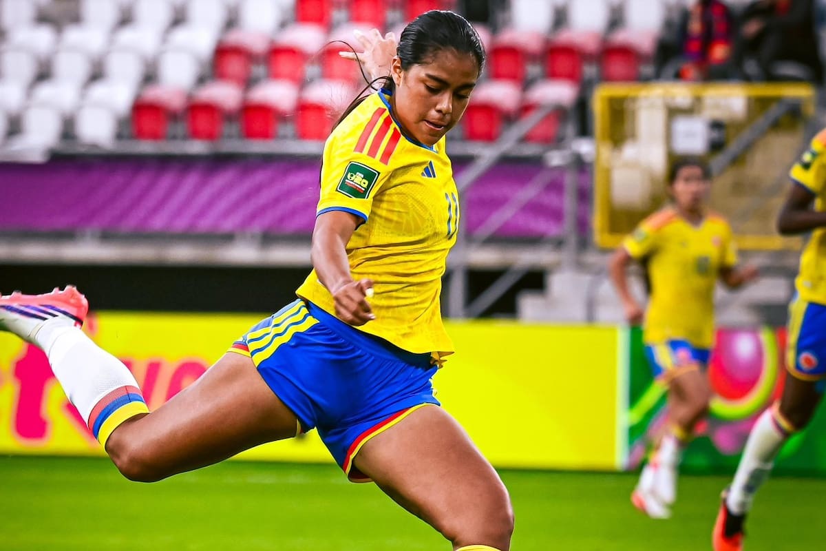 La selección Colombia Femenina Sub-20, con Maithé López como referente, cierra la fase de grupos del Mundial ante Corea del Norte. Foto: FCF.