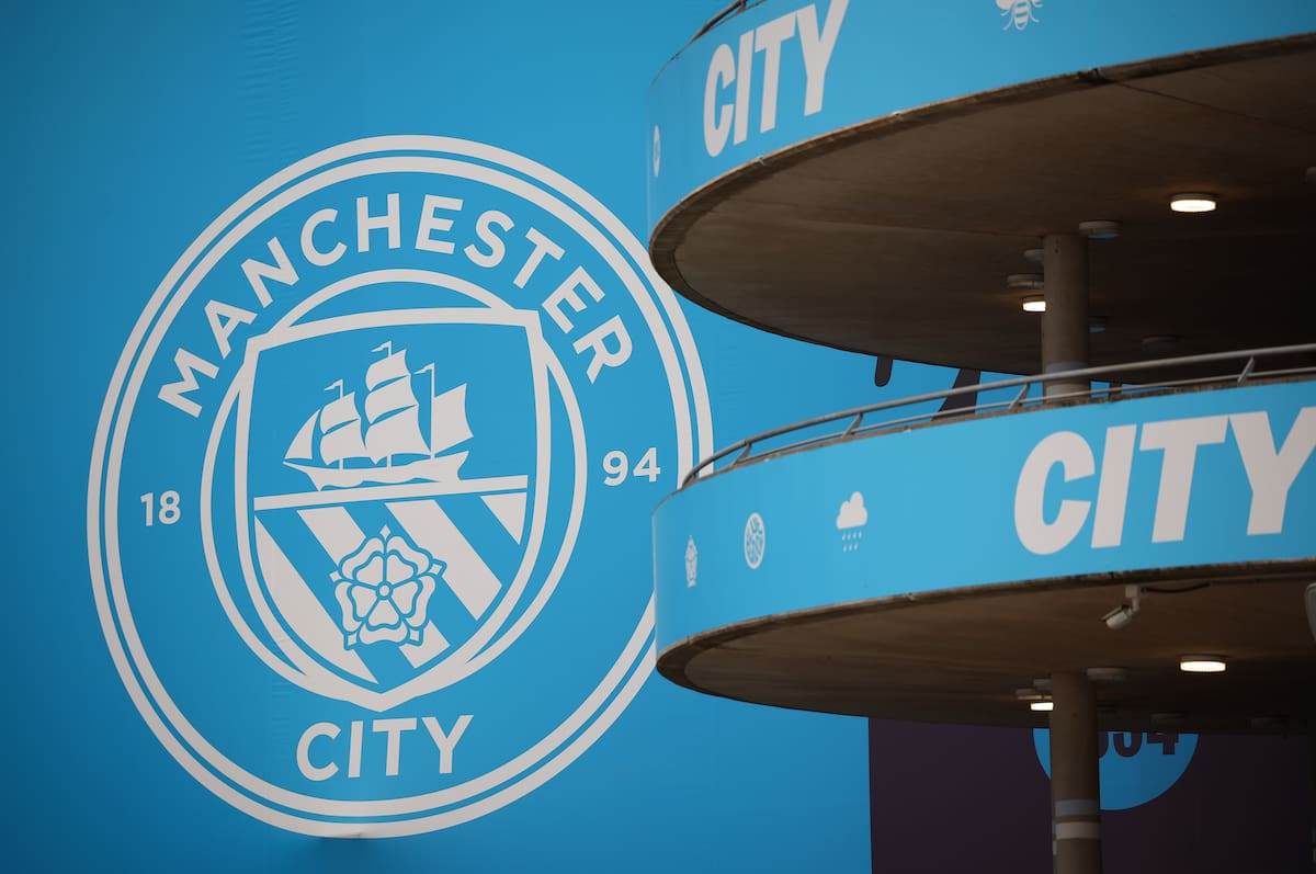 MANCHESTER (United Kingdom), 25/09/2026.- (FILE) - A view of the Etihad stadium with the Manchester City logo ahead of the UEFA Champions League league phase match between Manchester City and SSC Napoli in Manchester, Britain, 18 September 2025. (Liga de Campeones, Reino Unido) EFE/EPA/ADAM VAUGHAN